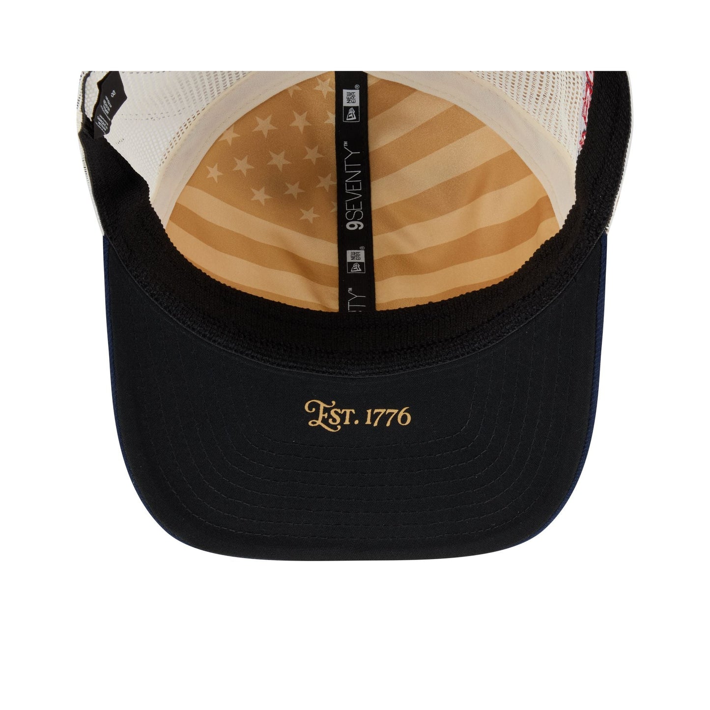 Atlanta Braves Independence Day 2026 9SEVENTY Trucker Hat