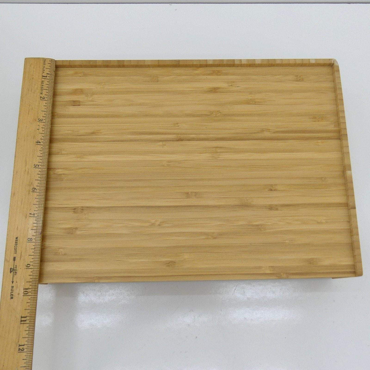 Set of 2 Bamboo Monitor Stands with Pull-Out Storage Drawers – Stackable Desktop Organizer