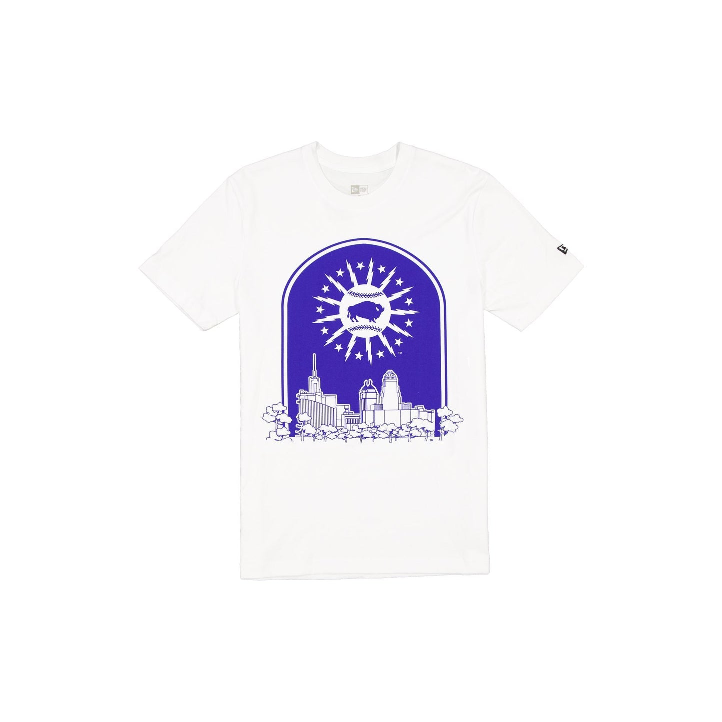 Buffalo Bisons Theme Night City White T-Shirt