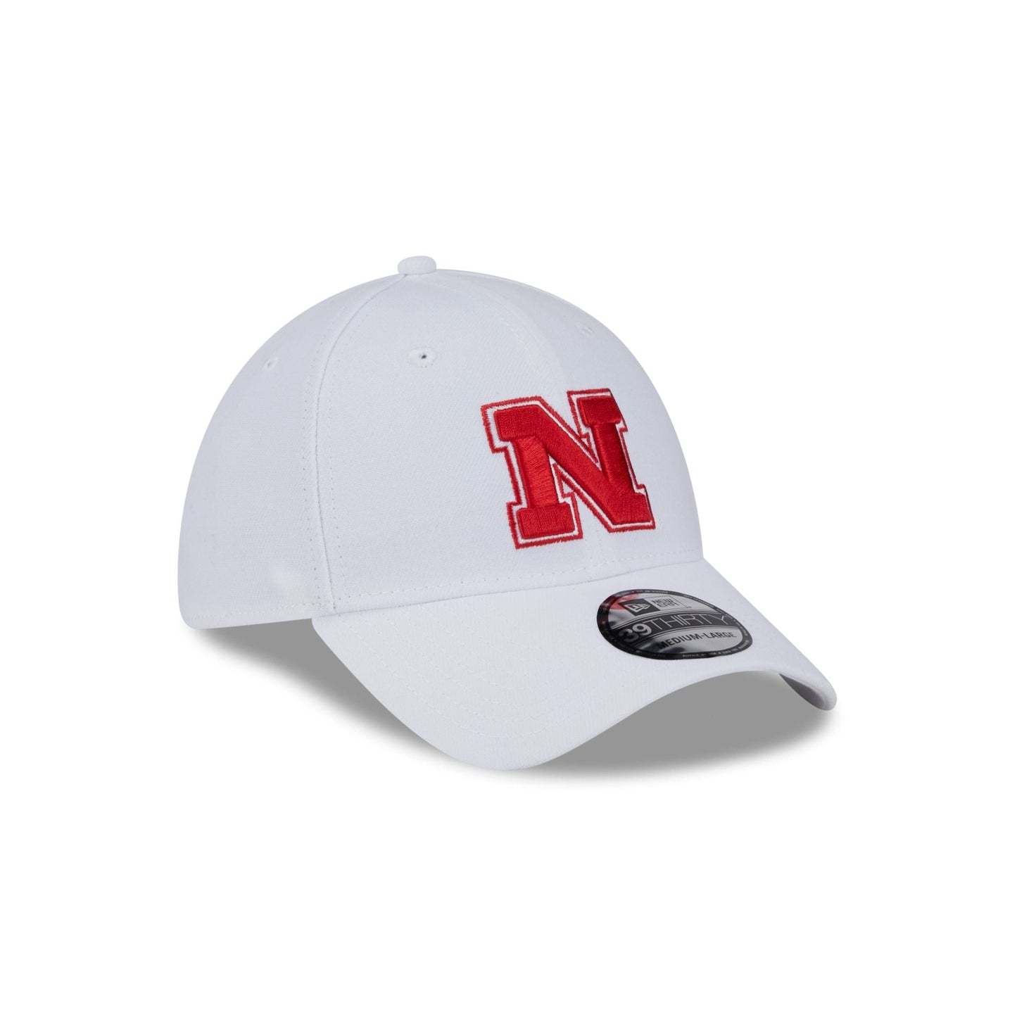 Nebraska Cornhuskers Optic White 39THIRTY Stretch Fit Hat