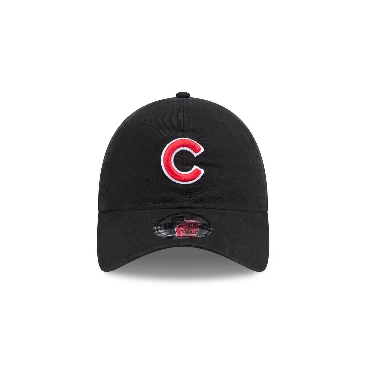 Chicago Cubs Black 9TWENTY Adjustable Hat