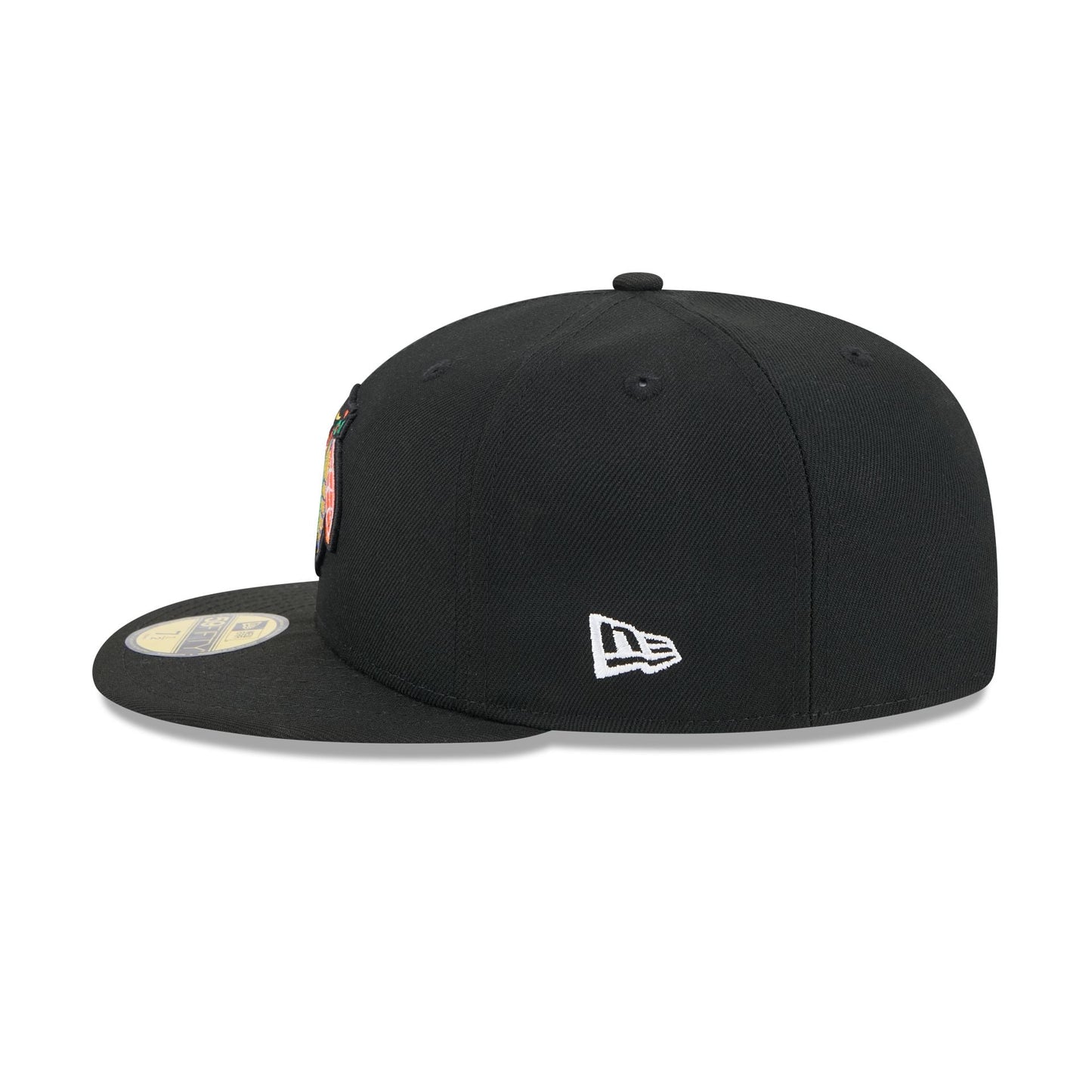 Chicago Blackhawks Rear Wordmark 59FIFTY Fitted Hat