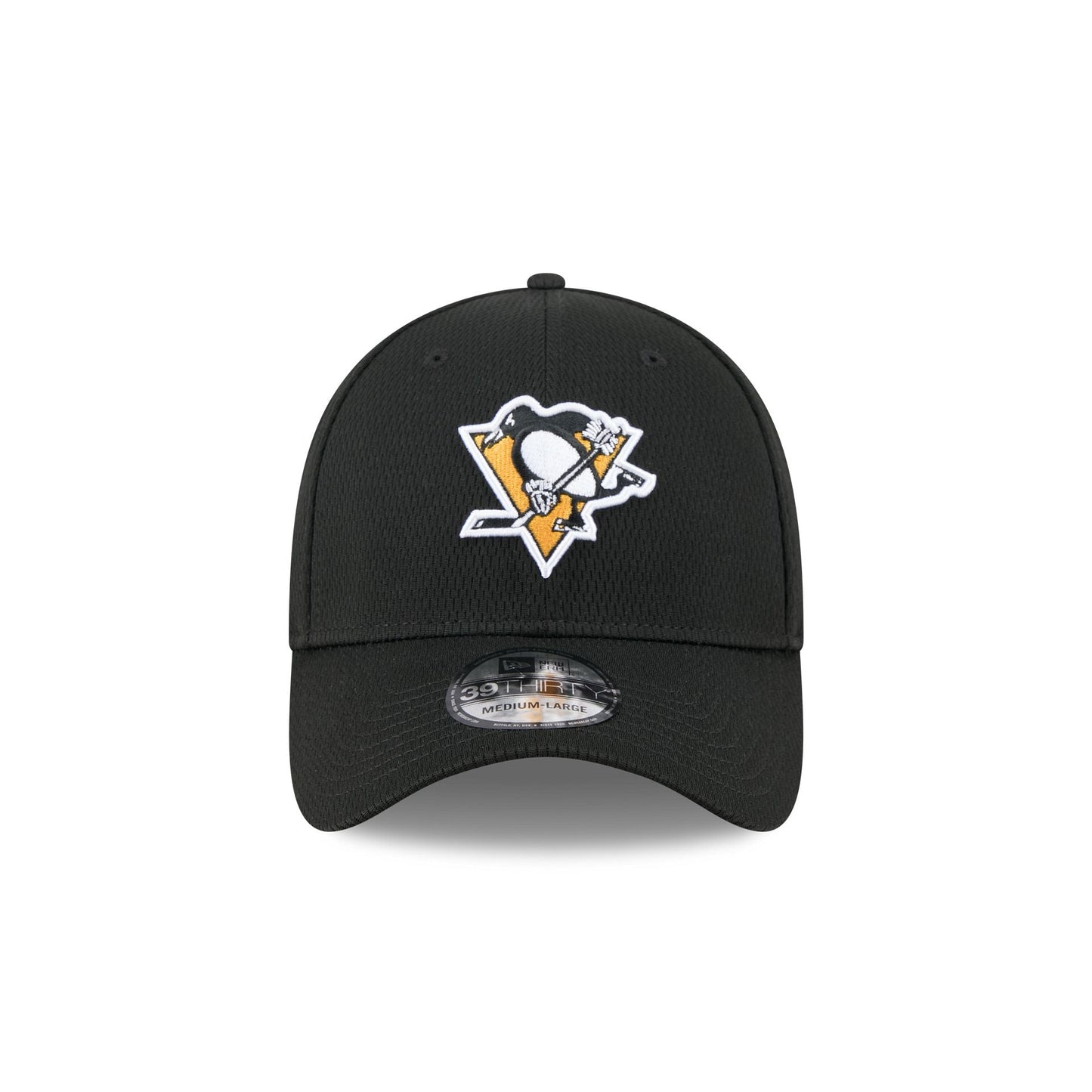 Pittsburgh Penguins Black 39THIRTY Stretch Fit Hat