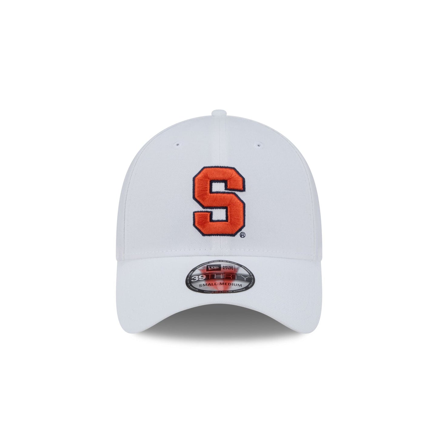 Syracuse Orange Optic White 39THIRTY Stretch Fit Hat