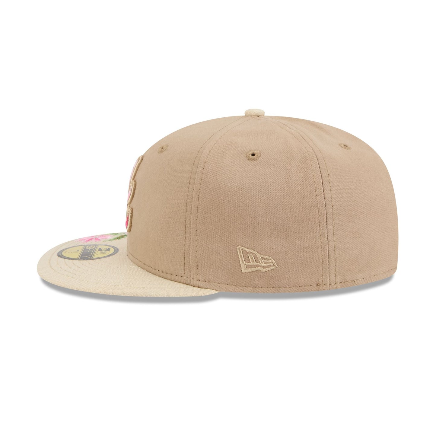 Atlanta Braves Hand Stitched Floral 59FIFTY Fitted Hat