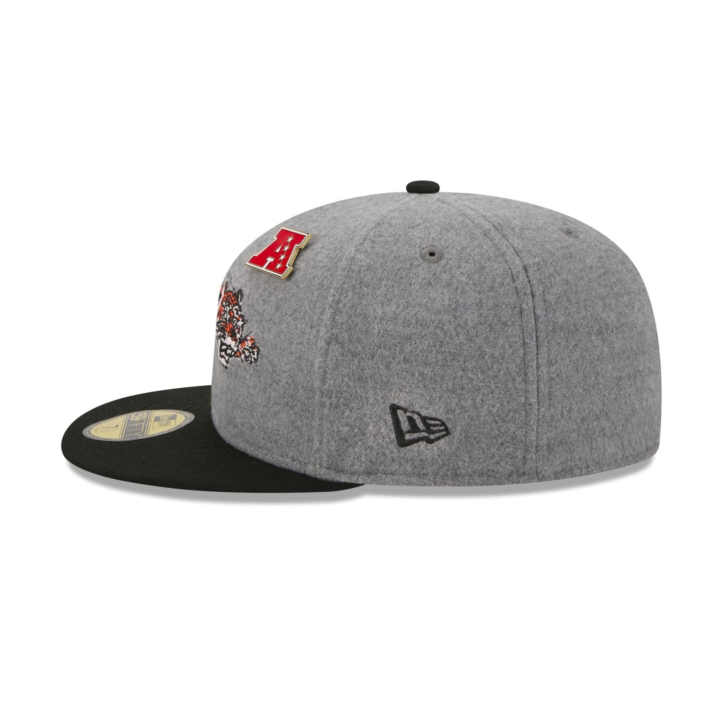 Cincinnati Bengals Heather Gray Wool 59FIFTY Fitted Hat