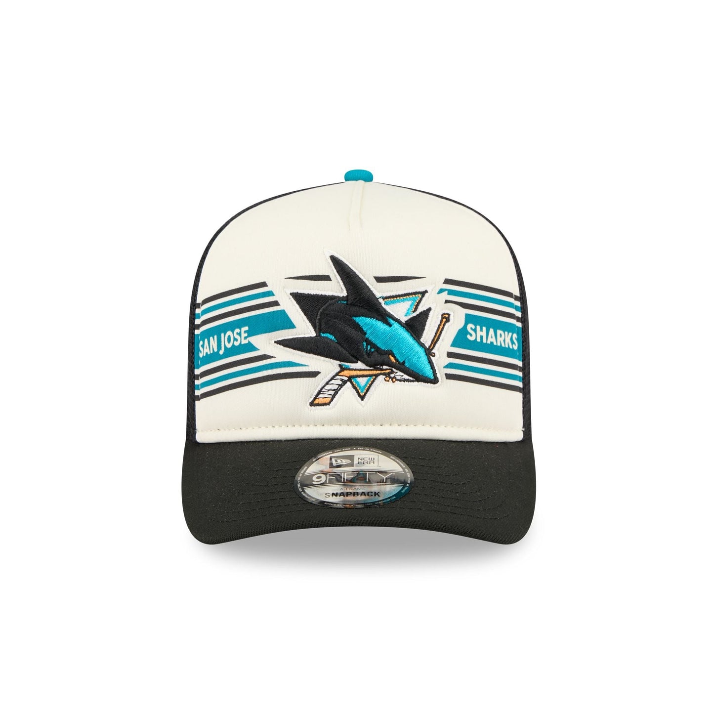 San Jose Sharks Banner 9FIFTY A-Frame Trucker Hat