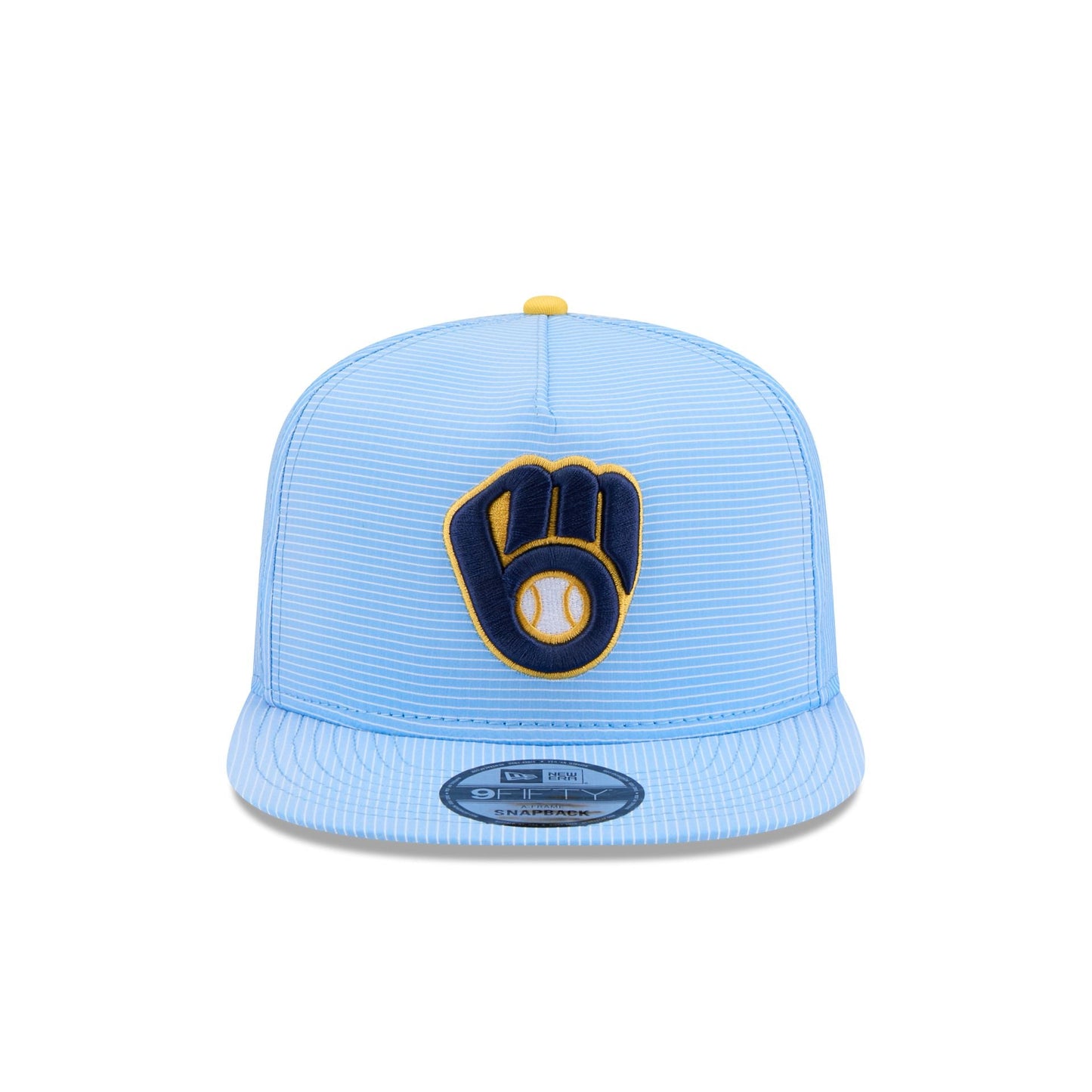 Milwaukee Brewers Pinstripe Ripstop 9FIFTY A-Frame Snapback Hat