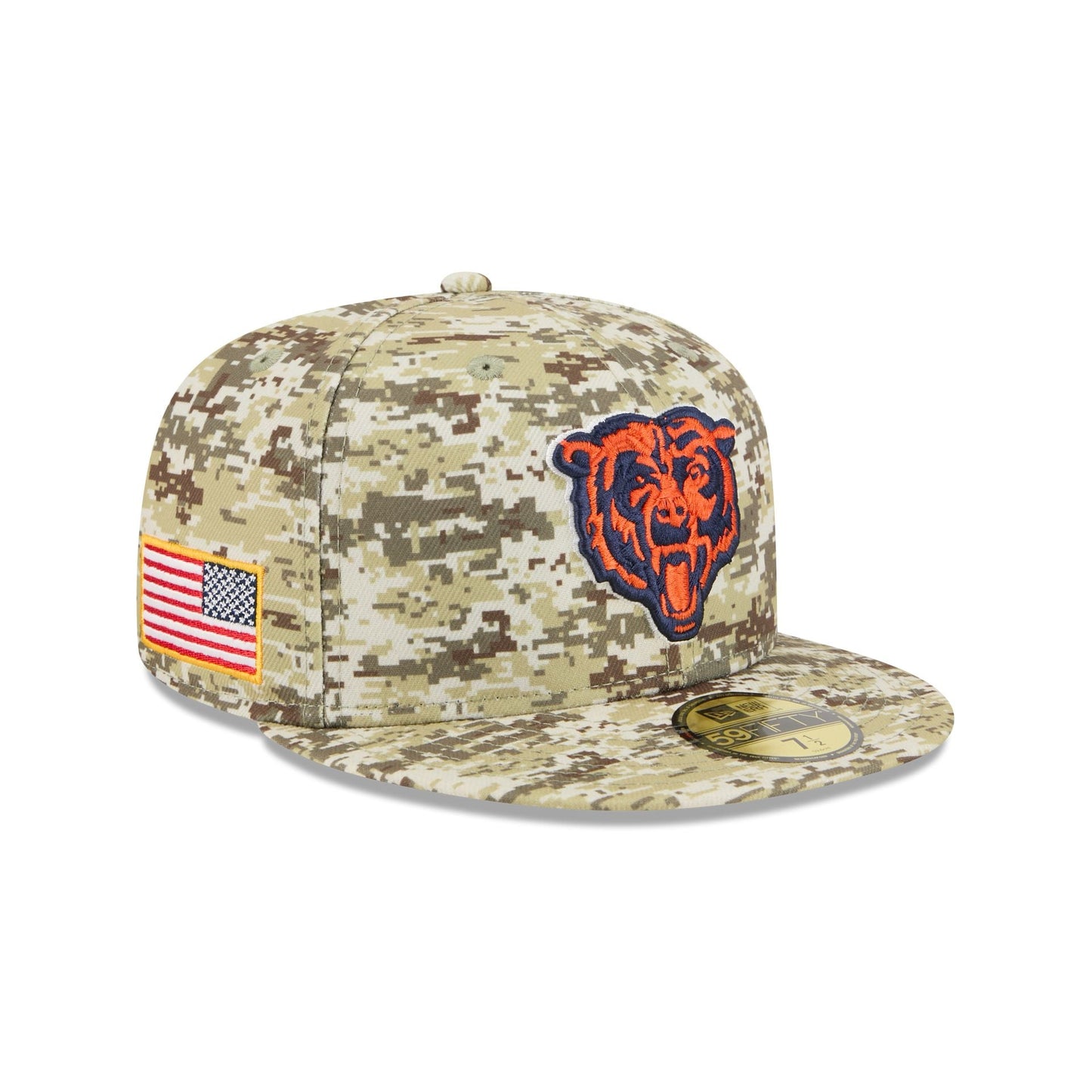 Chicago Bears 2025 Salute to Service Fan Gear 59FIFTY Fitted Hat