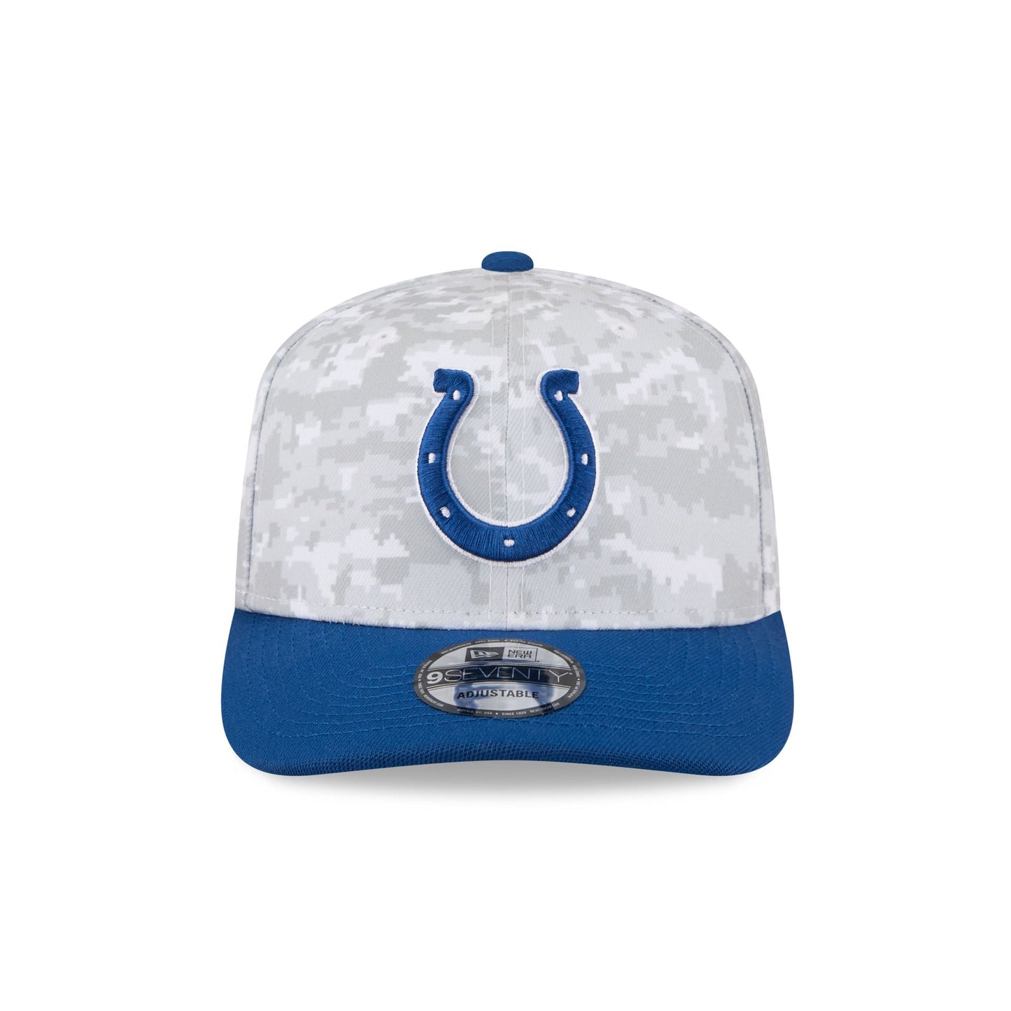 Indianapolis Colts 2025 Salute to Service Fan Gear 9SEVENTY Stretch-Snap Hat