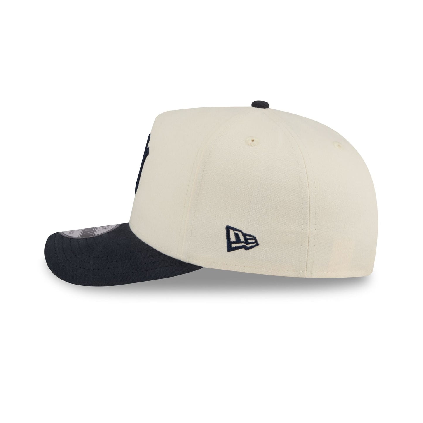 New York Yankees Cotton Brush Chrome Pre-Curve 9FIFTY A-Frame Snapback Hat