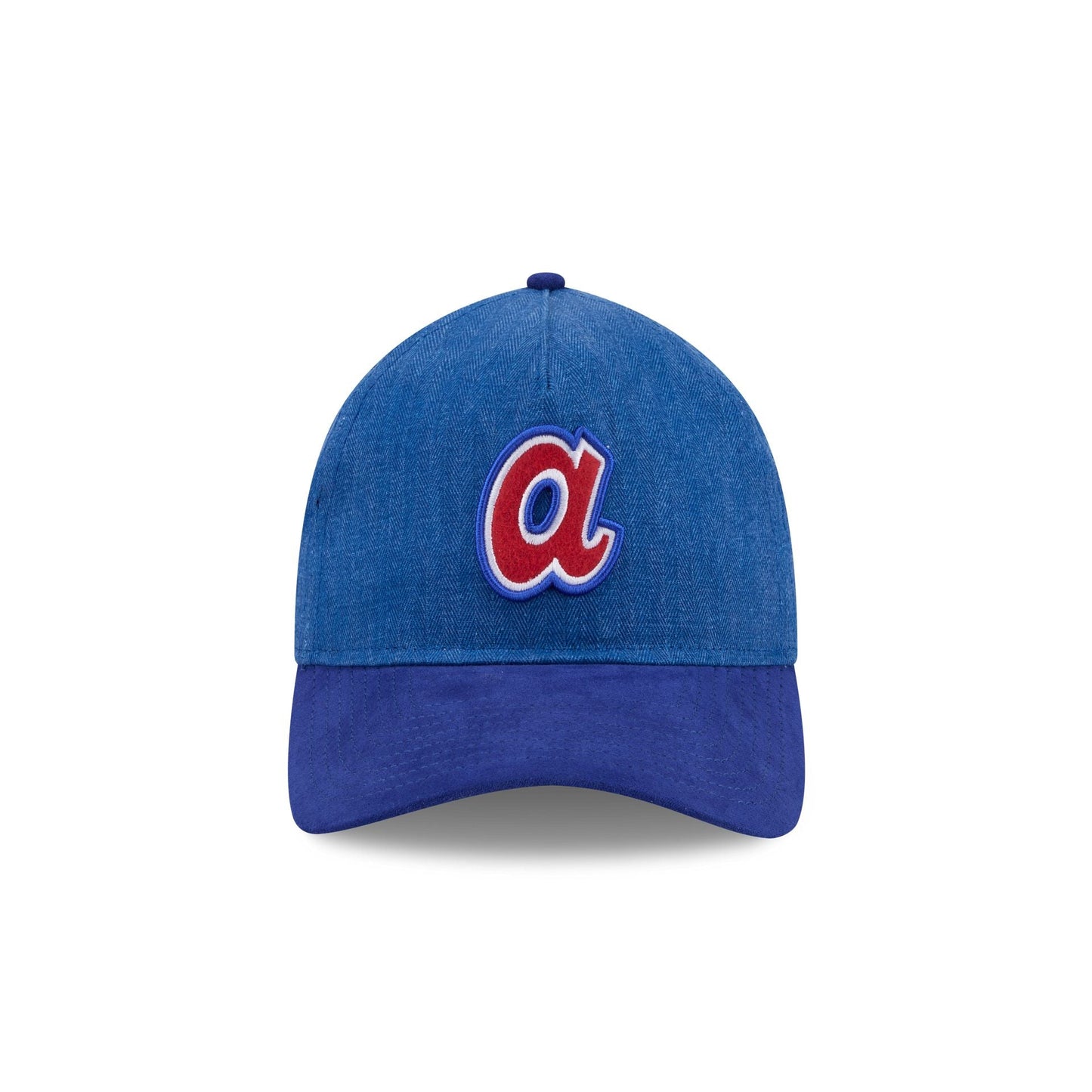 Atlanta Braves Herringbone Team Colors 9TWENTY A-Frame Adjustable Hat