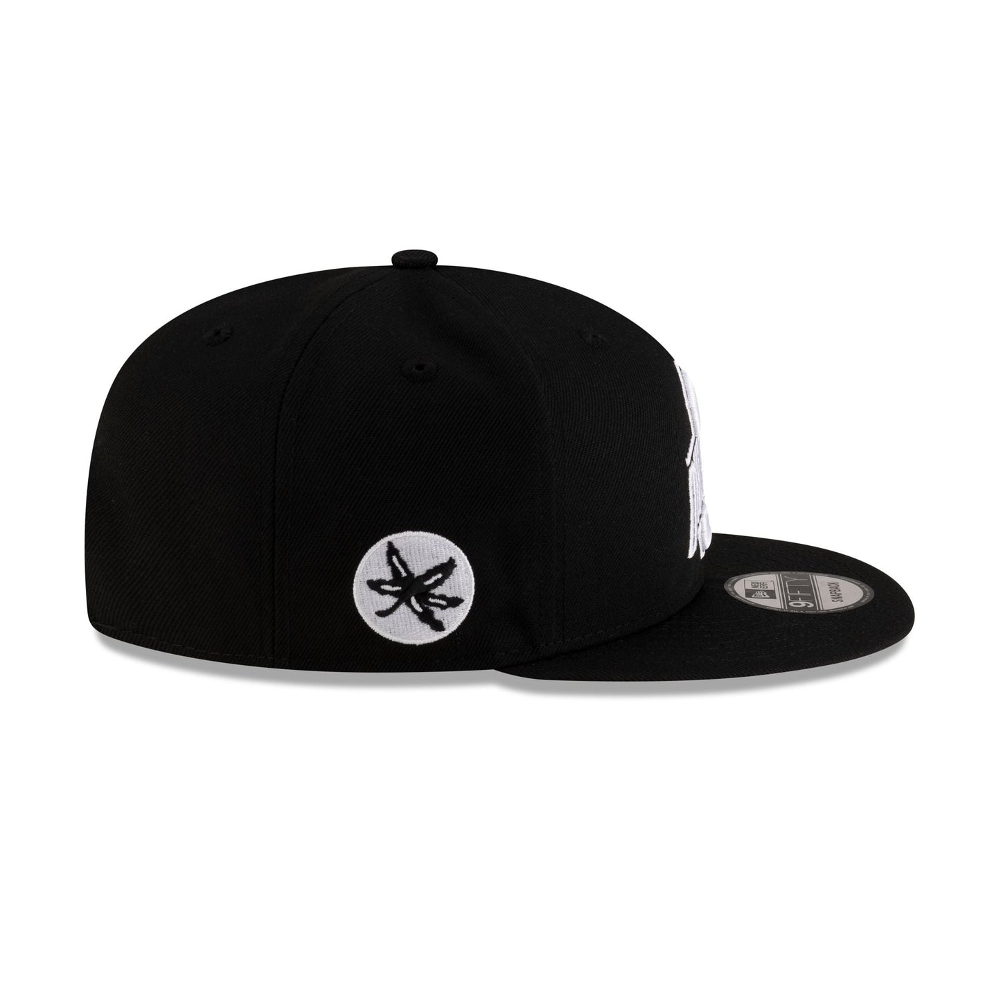 Ohio State Buckeyes Black & White 9FIFTY Snapback Hat