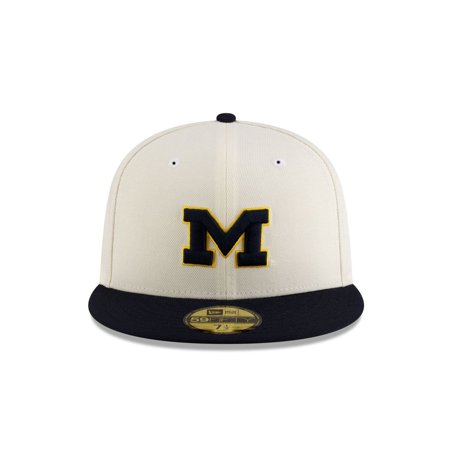 Michigan Wolverines Crome Navy 59FIFTY Fitted