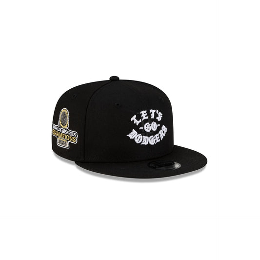 Born x Raised x Los Angeles Dodgers Let's Go World Series Kids Black 9FIFTY Snapback Hat