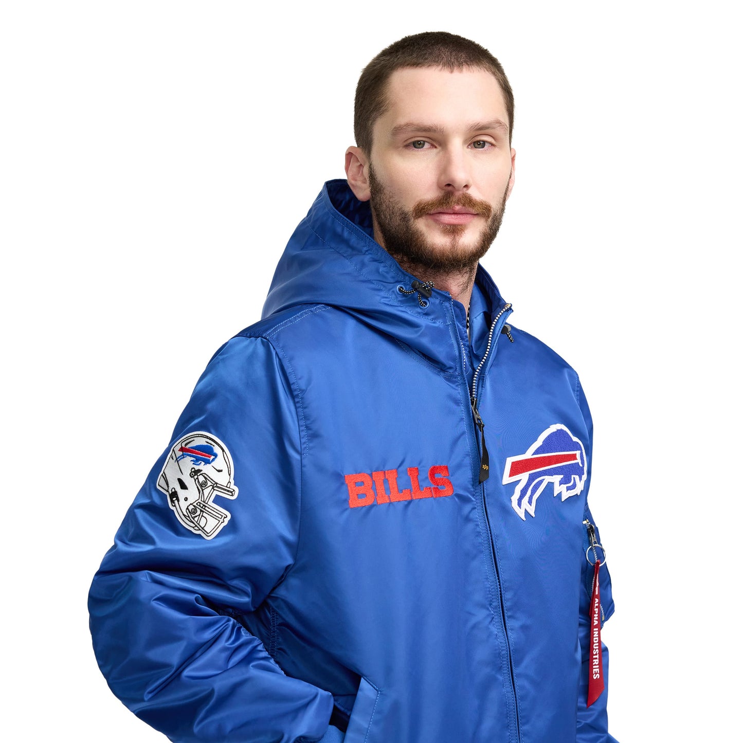 Alpha Industries x New York Jets L-2B Hooded Bomber Jacket