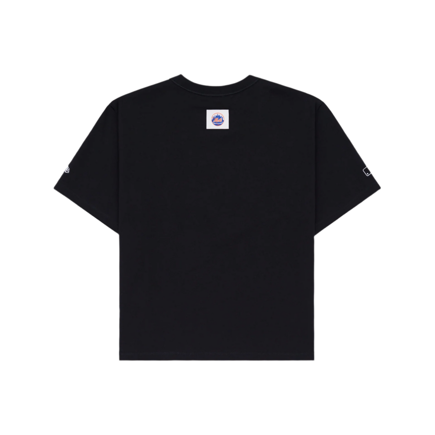 New York or Nowhere x New York Mets Black Relaxed Logo T-Shirt