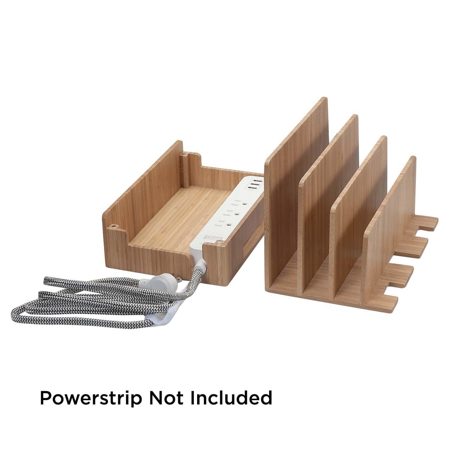 MobileVision Bamboo Charging Station to Organize and Power Up Your Devices Efficiently