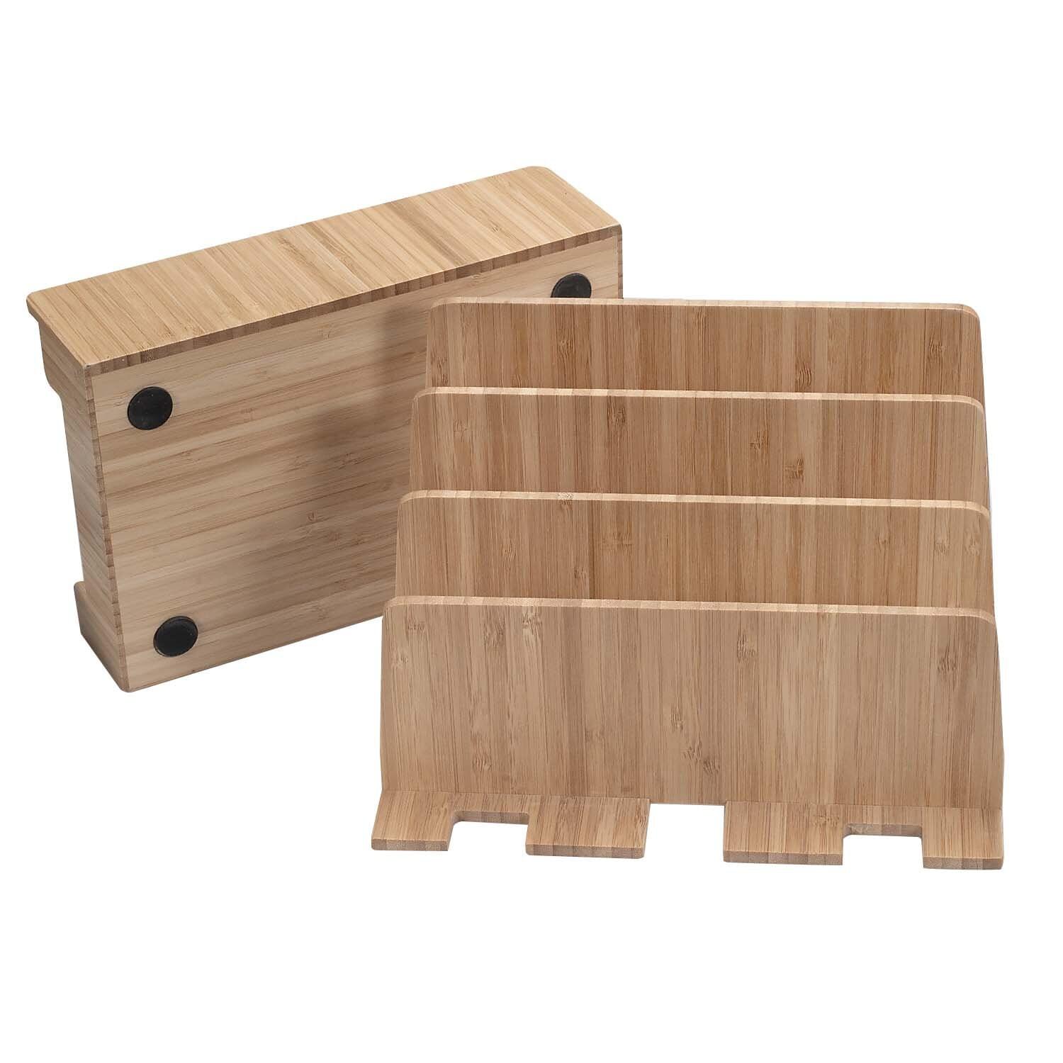 MobileVision Bamboo Charging Station to Organize and Power Up Your Devices Efficiently