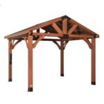 Backyard Discovery Brookdale 12ft x 10ft Cedar Wooden Gazebo