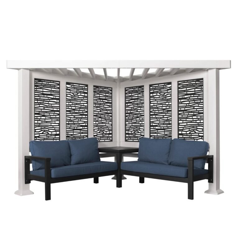 Backyard Discovery Ridgedale Cedar Pergola with Built-In Conversation Seating