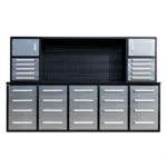 10ft Workbench Cabinet (30 Drawers, 2 Cabinets & 1 Pegboard)