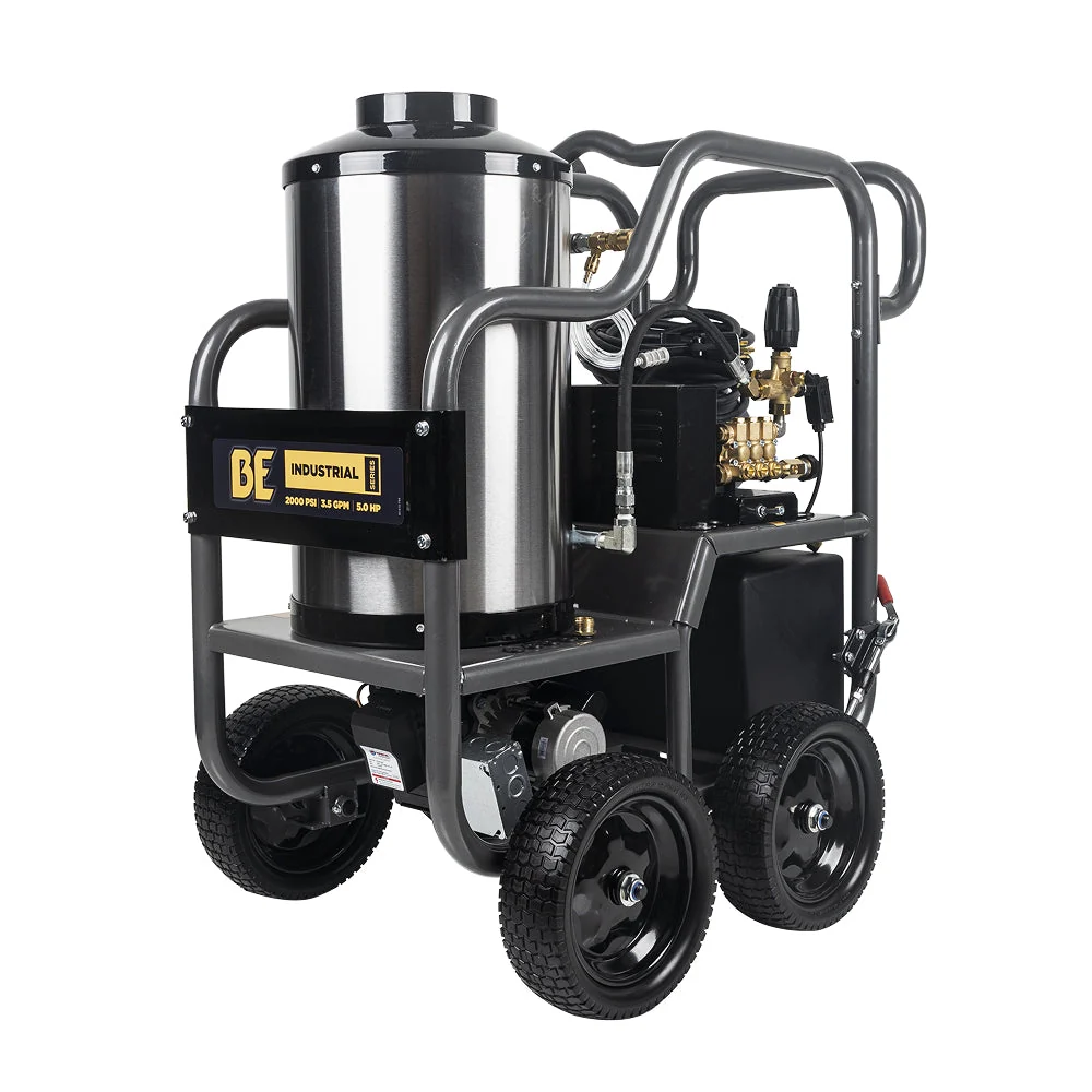 2,000 PSI - 3.5 GPM Hot Water Electric Pressure Washer with Triplex Pump - HW205EBA 2,000 PSI - 3.5 GPM Hot Water Electric Pressure Washer with Triplex Pump - HW205EBA