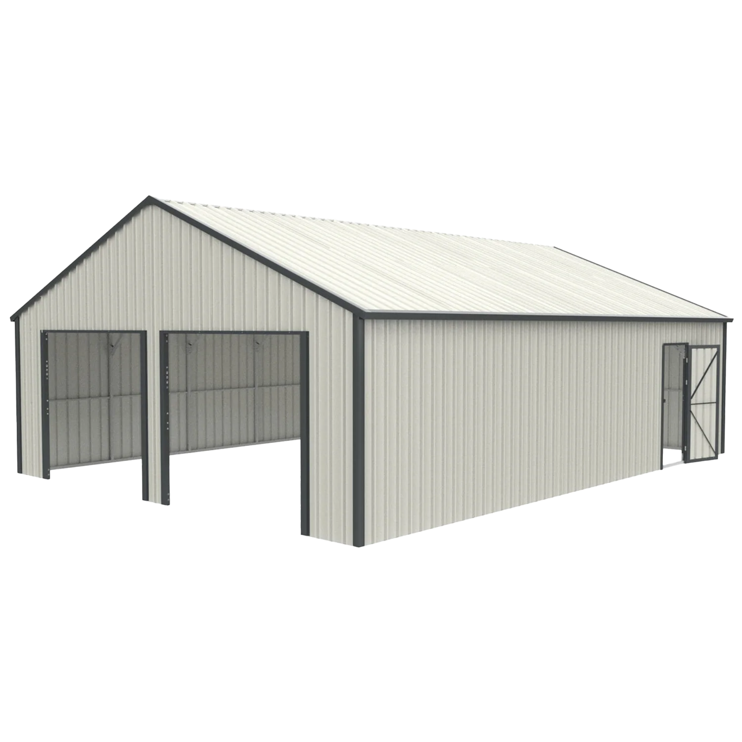 25' x 33' Double Garage Metal Shed with Side Entry Door 25' x 33' Double Garage Metal Shed with Side Entry Door
