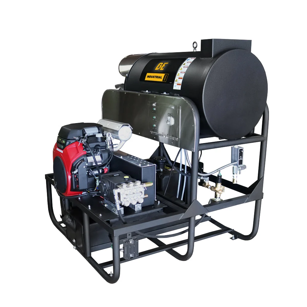 3,000 PSI 10 GPM Hot Water Gas Pressure Washer Skid with General Triplex Pump - SE5815HIHZGP 3,000 PSI 10 GPM Hot Water Gas Pressure Washer Skid with General Triplex Pump - SE5815HIHZGP