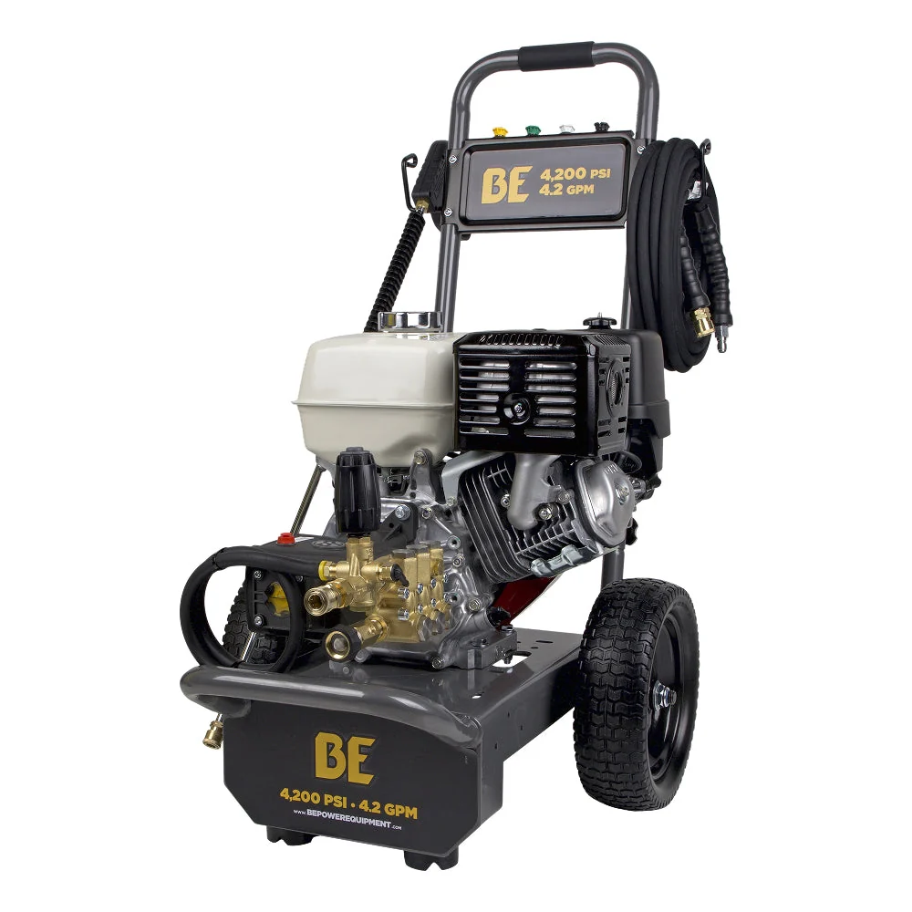4,200 PSI 4.2 GPM Cold Water Gas Pressure Washer with Honda GX390 Engine and CP Triplex Pump - B4213HAS 4,200 PSI 4.2 GPM Cold Water Gas Pressure Washer with Honda GX390 Engine and CP Triplex Pump - B4213HAS