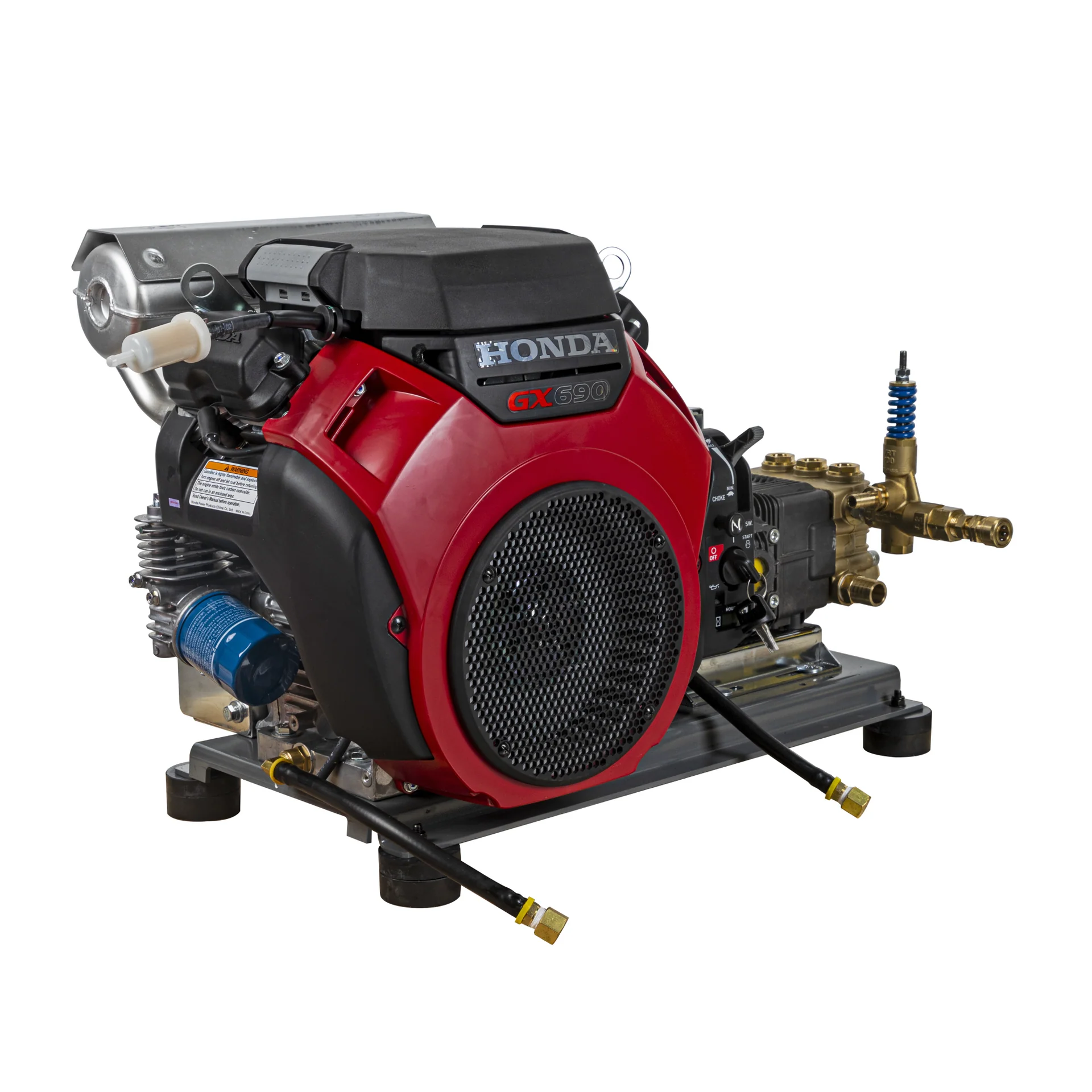 4,200 PSI 8.5 GPM Truck Mount Cold Water Gas Pressure Washer with Honda GX690 Electric Start Engine and CP Belt Drive Triplex Pump - B4224HETBAS 4,200 PSI 8.5 GPM Truck Mount Cold Water Gas Pressure Washer with Honda GX690 Electric Start Engine and CP Belt Drive Triplex Pump - B4224HETBAS