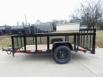 5x10 Dovetail Utility Trailer 2ft Mesh sides 3500lb Axle