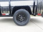 5x10 Dovetail Utility Trailer 2ft Mesh sides 3500lb Axle
