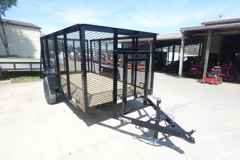 5x10 Straight Deck Debris Loader Utility Trailer (1) 3500lb Axle