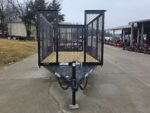 5x10 Straight Deck Debris Loader Utility Trailer (1) 3500lb Axle and Extended Platform