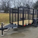 5x10 Straight Deck Debris Loader Utility Trailer (1) 3500lb Axle and Extended Platform