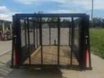 5x8 Straight Deck Utility Trailer with 4ft Mesh Side 3500lb Axle