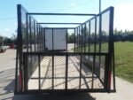 6.4×16 Dovetail Utility Trailer 6ft Mesh Sides (2) 3,500lb Axles