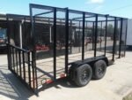 6.4×16 Dovetail Utility Trailer 6ft Mesh Sides (2) 3,500lb Axles