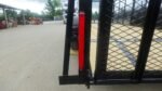 6.4×16 Dovetail Utility Trailer with 4ft Mesh Side (2) 3,500lb Axles