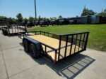 6'4" x 14 Utility Trailer Powder Coated Dovetail (2) 3500 Axles 7k GVWR