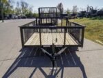 6.4x10 Dovetail Utility Trailer with 2ft Mesh Sides 3,500lb Axle