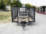 6.4x14 Dovetail Utility Trailer 4ft Mesh (2) 3500lb Axles