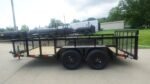 6.4x14 Dovetail Utility Trailer with 2ft Mesh Sides (2) 3500lb Axle