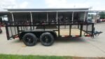 6.4x14 Dovetail Utility Trailer with 2ft Mesh Sides (2) 3500lb Axle