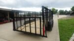 6.4x16 Dovetail Utility Trailer with 4ft Mesh Side (2) 3,500lb Axles