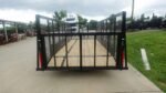 6.4x16 Dovetail Utility Trailer with 4ft Mesh Side (2) 3,500lb Axles