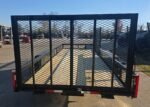 6.4x18 Straight Deck Utility Trailer with Side Gate (2) 3,500lb Axle
