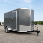 6x12 Single Axle Charcoal Enclosed Cargo Trailer – Collins Custom Cargo