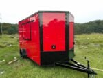 6x12SA Coast to Coast Red Blackout Concession Trailer for Sale